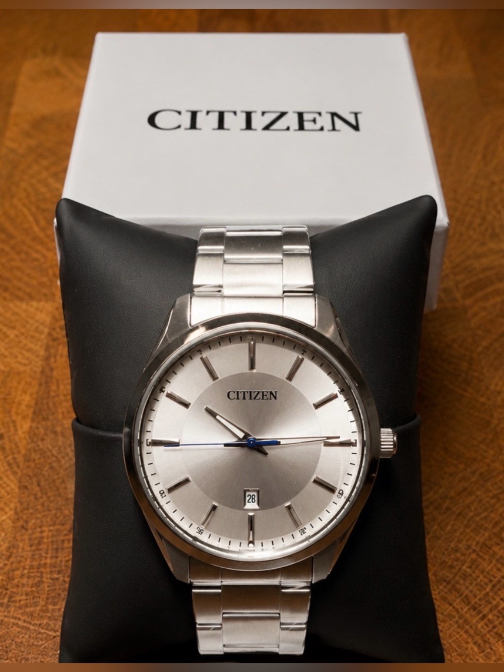 Citizen BI1030-53A Silver Dial Stainless Steel Quartz Watch NWT